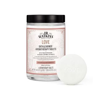 J.R. Watkins Love Bath & Shower Tablets, Peony & Patchouli Shower Steamers